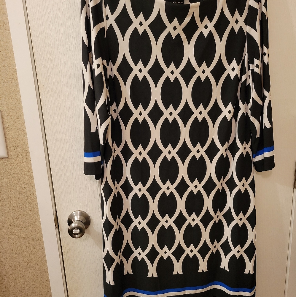 Jessica Howard black and white sheath dress XL